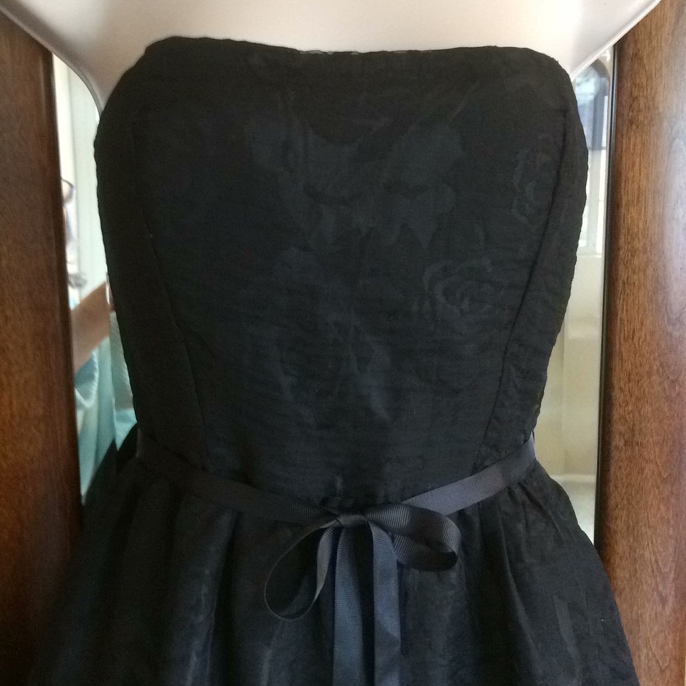 No belt! Last one! Flirty Little Black Dress! Lacy!  prom or party - Picture 2 of 8
